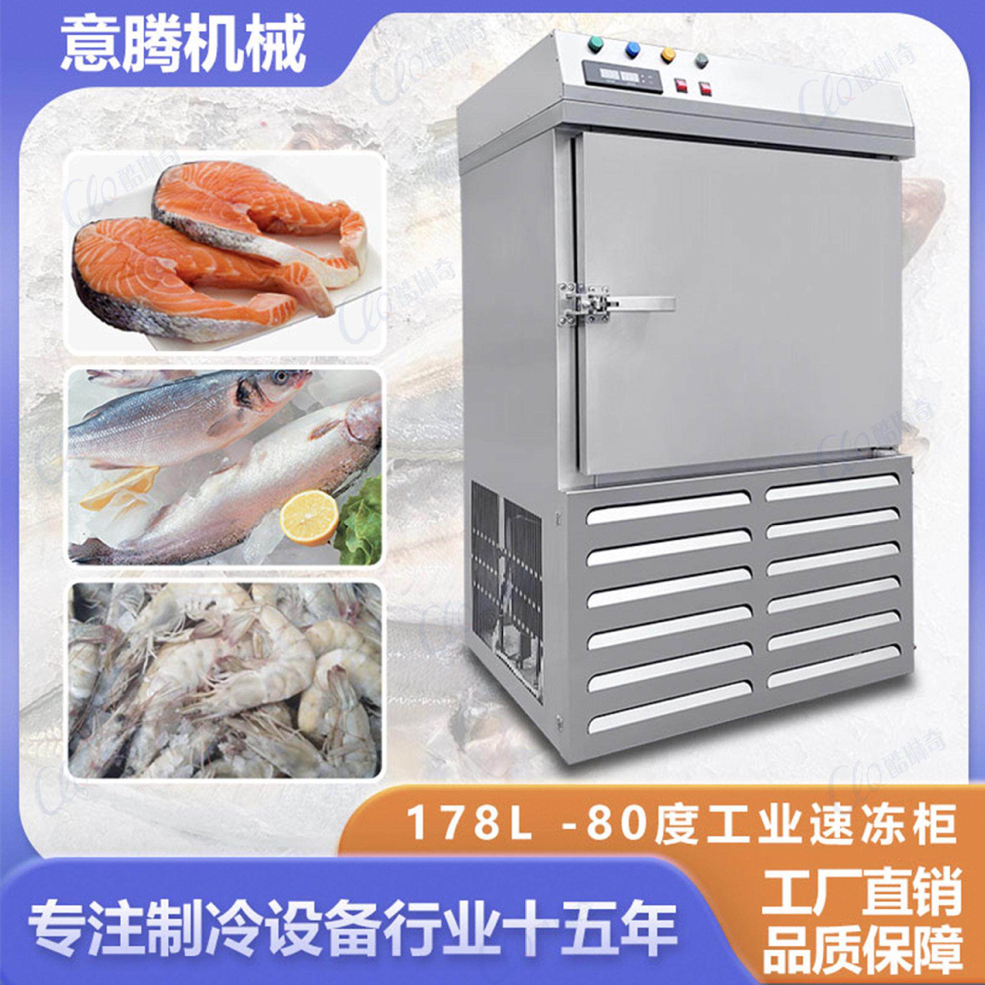 小型黄金南瓜紫薯速冻柜保存冷冻急速速冻机食品薯类冷冻箱
