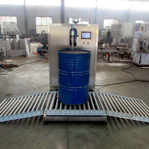 单头200kg称重式液体定量灌装机润滑油机油化工原料灌装设备