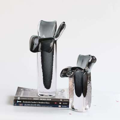 吕林霞剥皮琉璃玻璃花瓶加厚创意开口新品软装装饰摆件工艺品创新