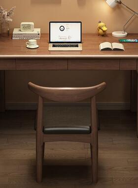 全实木书桌40/50CM宽写字桌家用中学生学习桌子卧室小户型电脑桌