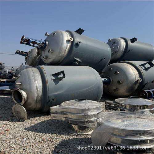 搪瓷反应釜2000L化工设备搪瓷反应压力罐 搪玻璃搅拌容器反应罐