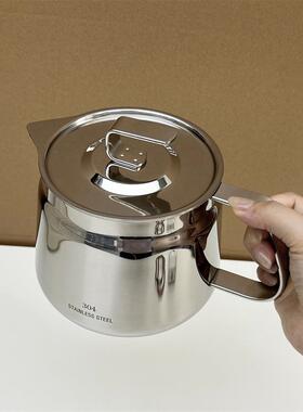 304不锈钢油罐厨房家用滤油壶储油罐猪油罐壶专用耐高温存油罐