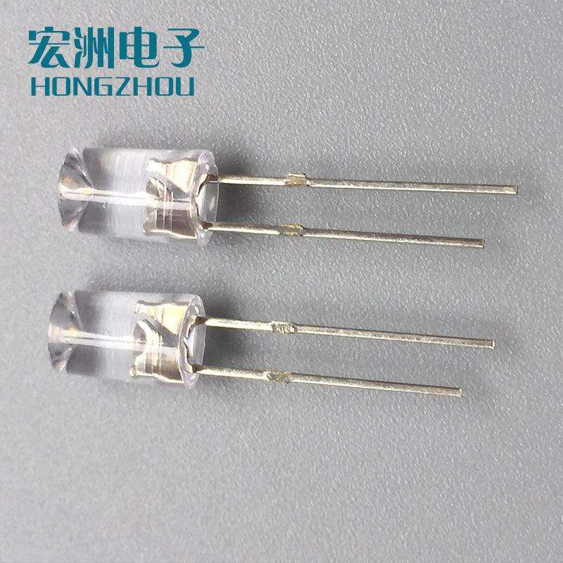 可直接12V使用 f5内凹无边暖白灯LED灯珠12V内凹暖白光