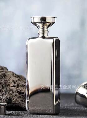 3盎司精致304方形不锈钢随身小酒壶户外精品酒具双子壶套装