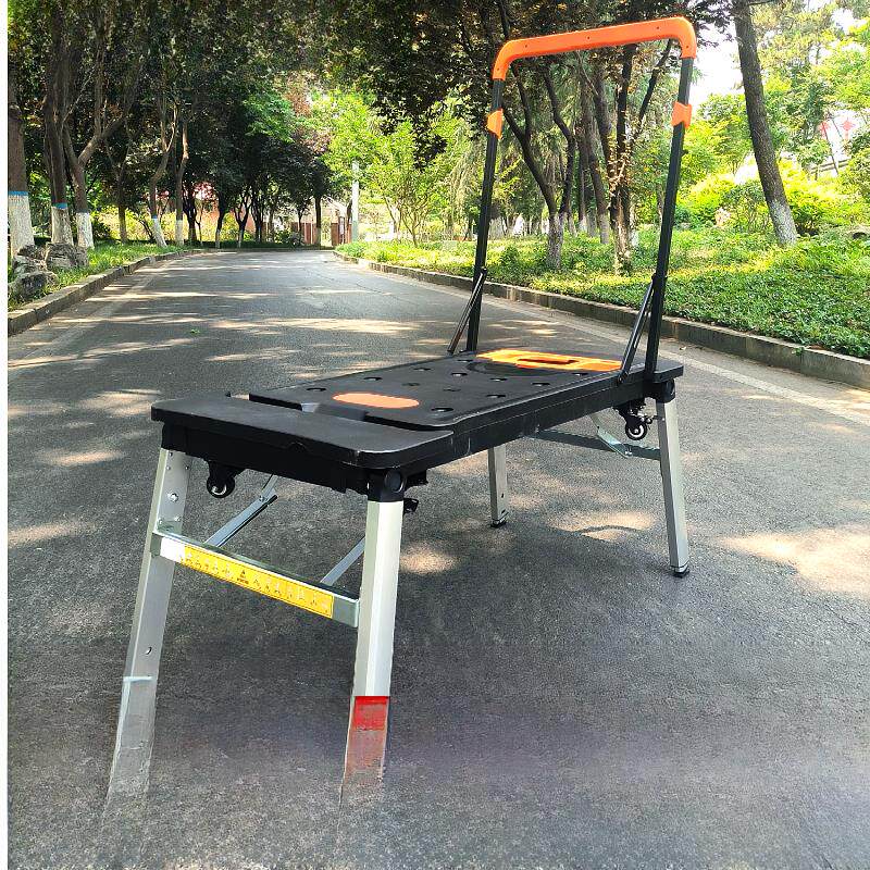 多功能工作台马凳不锈钢diy操作台手推车脚手架汽修移动平台梯子