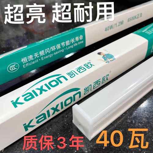 凯西欧一体化led灯管40wT8超亮日光灯长条灯条家用全套节能车间灯