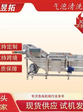 全自动果蔬气泡清洗机 鲍鱼海参清洗设备 油菜山野菜气泡清洗机器