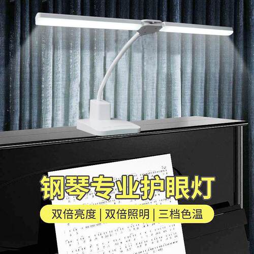 全光谱LED钢琴灯练琴专用护眼充插电两用学习乐谱弹吉他照明台灯