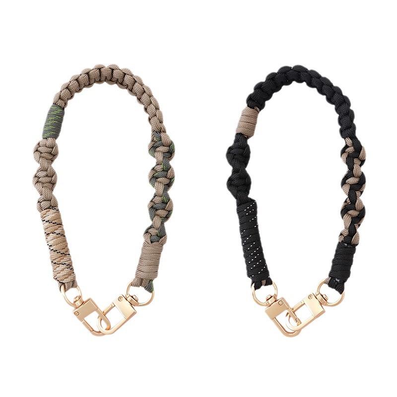 手工编织百搭撞色手机挂绳 潮酷时尚运动登山户外防丢手机链