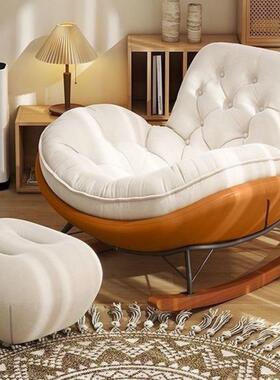 企鹅摇椅躺椅阳台沙IMQ发客家用单人卧闲室休椅厅懒休闲人沙发