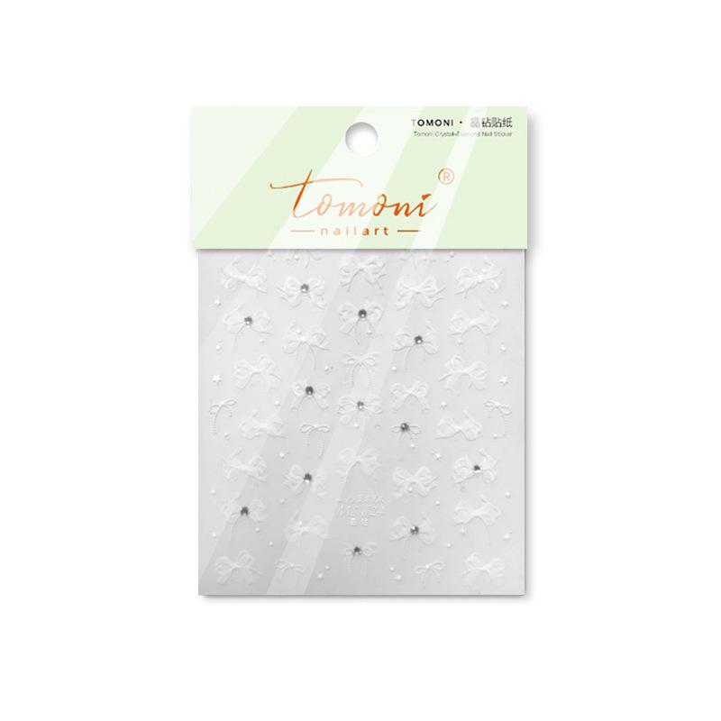 tomoni蝴蝶结贴纸莫失合作甲片