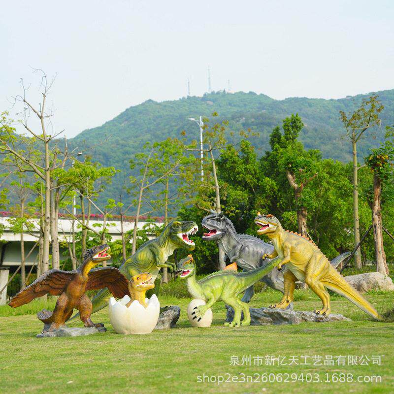 户外仿真恐龙雕塑游乐园景区园林庭院公园装饰大型霸王龙落地摆件