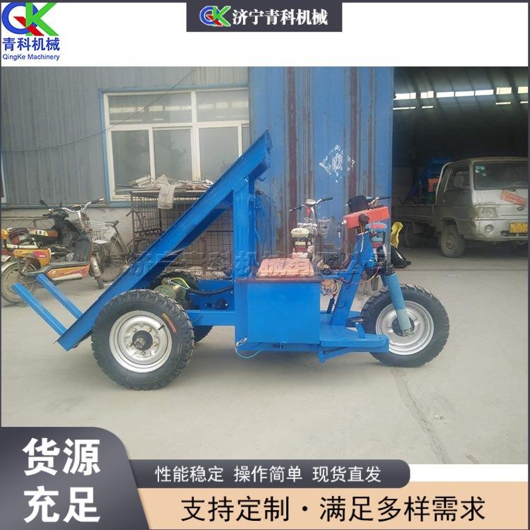 小型座驾式电动拉砖车 建筑工程搬砖运输设备 手摇自卸式背砖设备