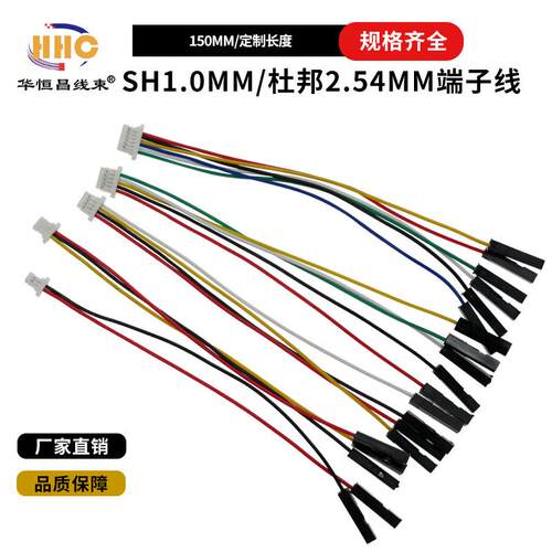 SH1.0MM 杜邦2.54MM 端子线 电子线 2P 3P 4P 5P 6P 7P 8P 9P10P