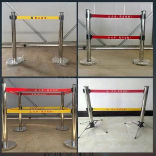 家不锈钢伸缩机护银043行围栏底盘加固场地铁超市用伸缩双厂出栏