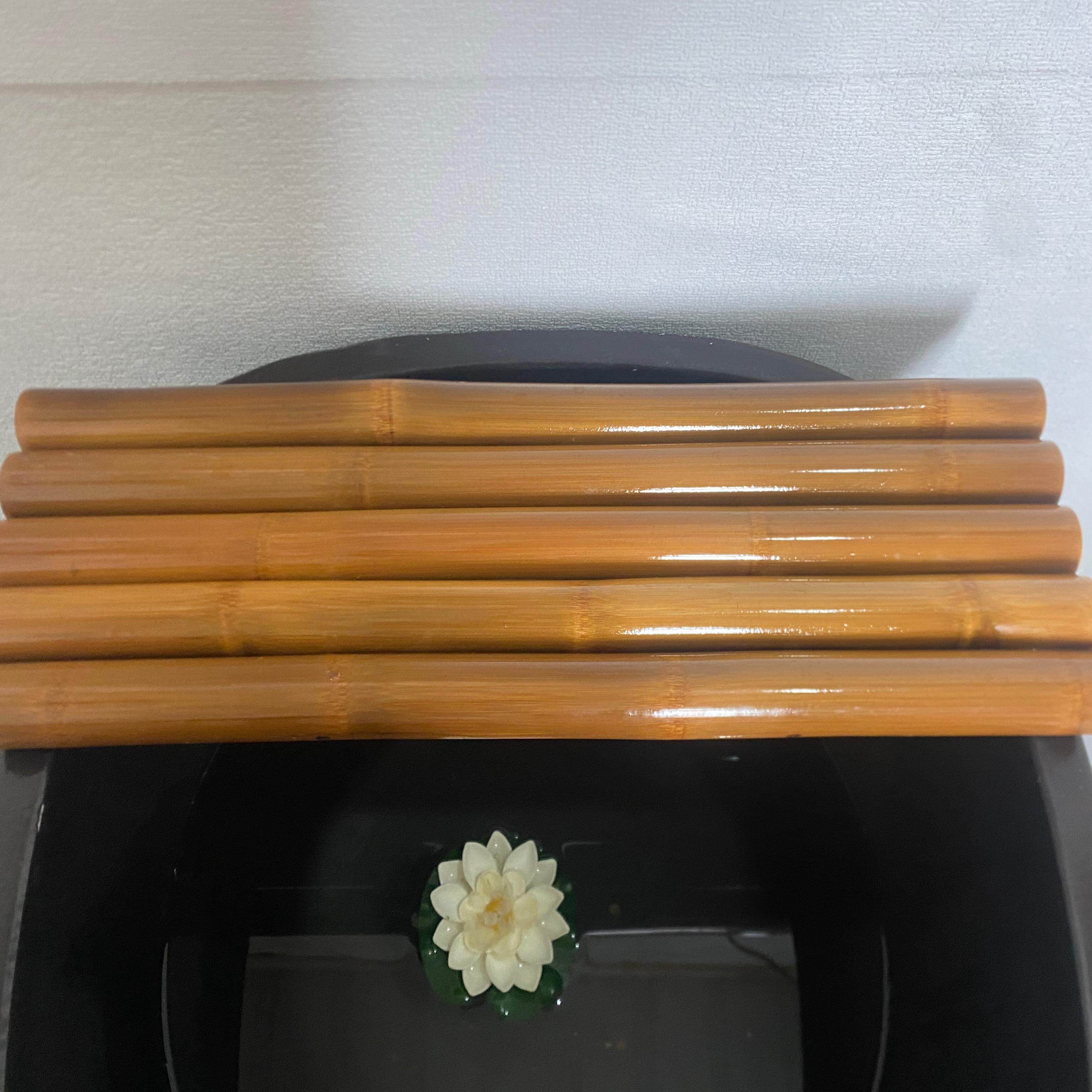 鱼缸流水板竹排竹席配件竹装饰DIY饰品不浮竹排流动装置
