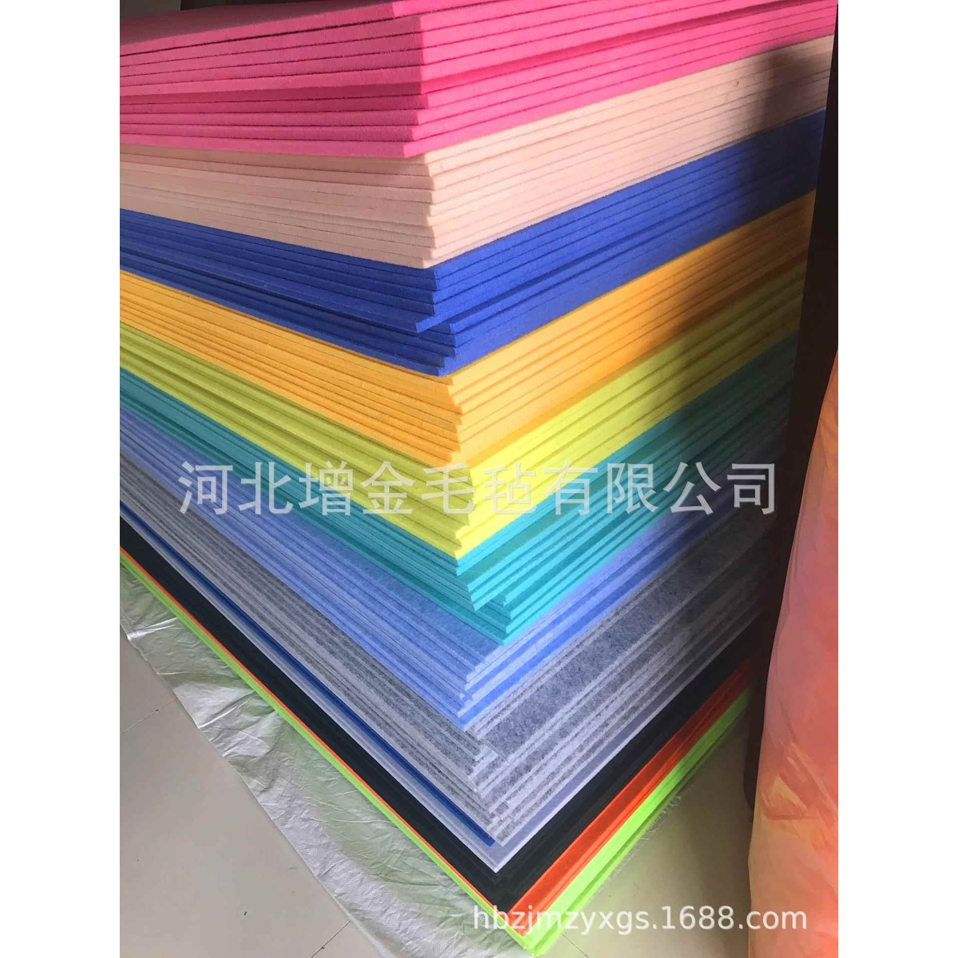 琴房墙面隔音装修毛毡板聚酯纤维阻燃吸音隔音板学校公示栏毛毡板