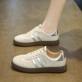 小白鞋 女2026年德训鞋 轻便软底休闲板鞋 新款 松糕系带单鞋 0205z