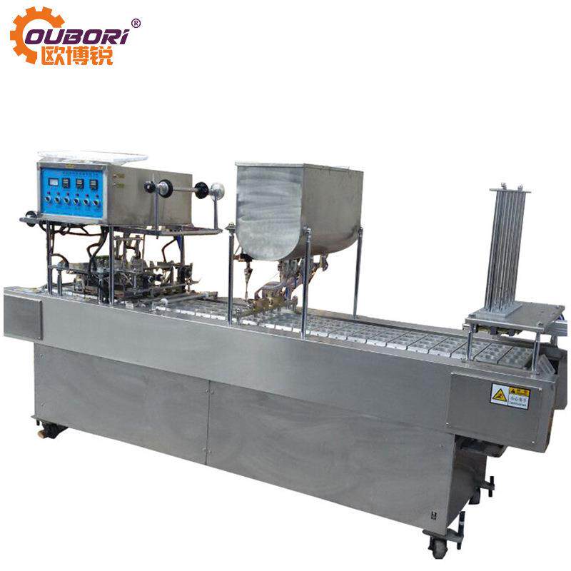 厂家直供塑料杯稀饭早餐粥灌装封口机酸奶冰淇淋小杯液体灌装机