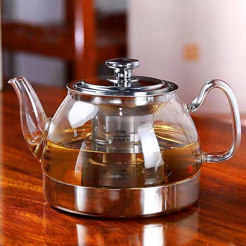 加厚玻璃煮茶壶电陶炉烧水壶泡茶壶过滤耐高温家用黑茶煮茶器套装