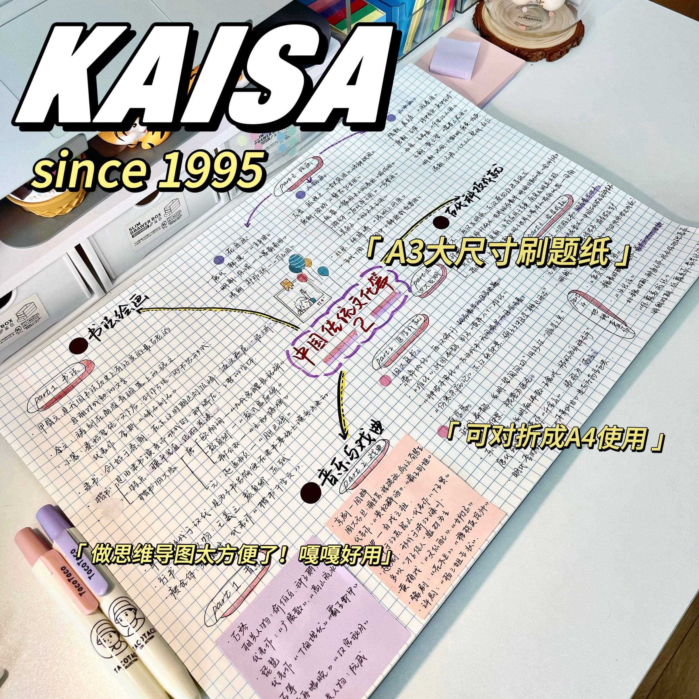 拍纸本可撕A3大尺寸考研刷题方格思维导图本草稿纸凯撒图片