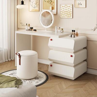 斗柜梳实台木卧妆室现床代PMV简约小户型化妆桌头柜斗柜