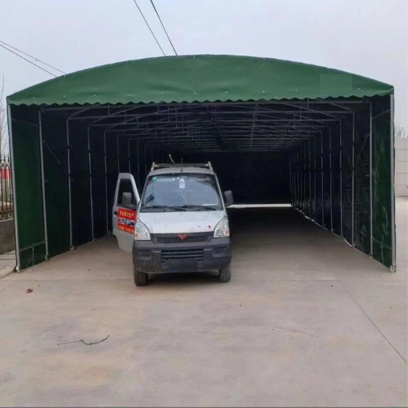 移动推拉雨棚活动帐篷电动加厚厂房蓬大排档仓库大型伸缩式遮阳棚