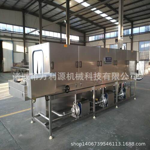 现货销售生鲜周转筐清洗机隧道式肉食筐商用洗筐机