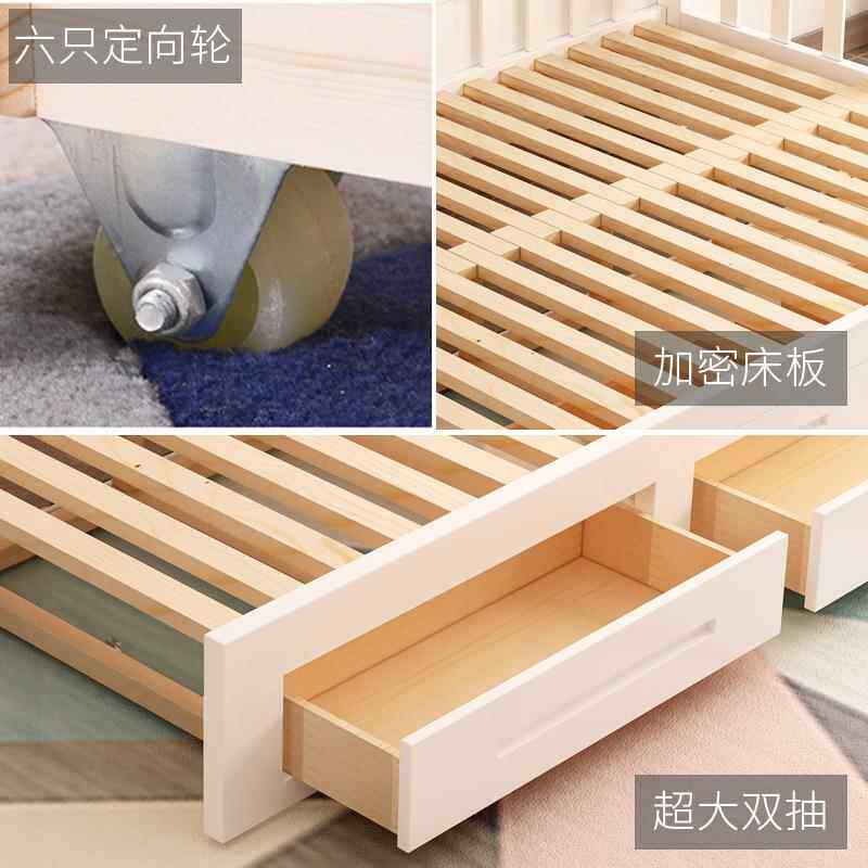 可折叠发床沙双人抽缩式小SFC_1019户型实木单人客厅伸坐卧两用床