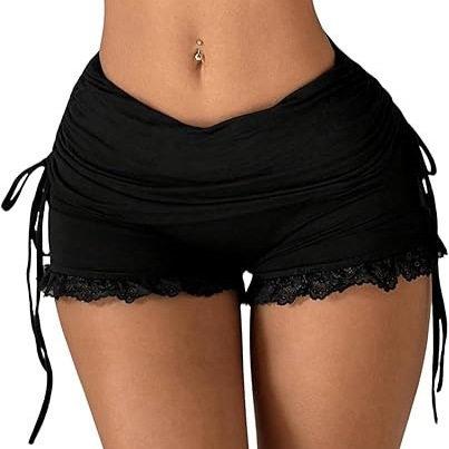 Hype Y2K Coquette V Waist Shorts Ruched Side Drawstring
