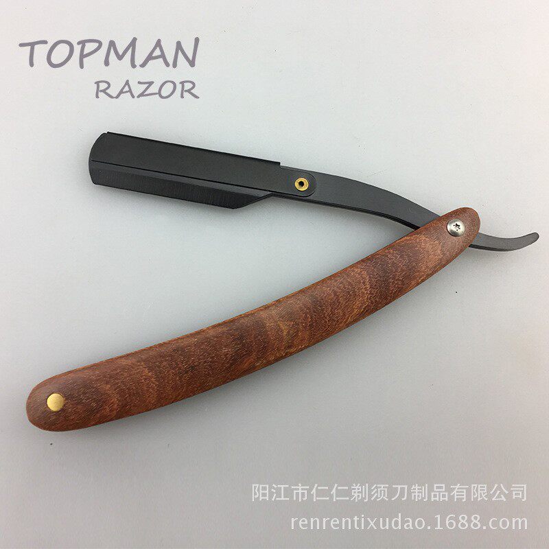酸技木剃须刀刮胡刀修脸刀美发刮刀理发剃刀削发刀刮汗毛刀