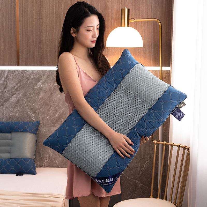 厂家全棉乳胶决明子枕高档枕芯枕头 48*74cm亲肤透气量大从优