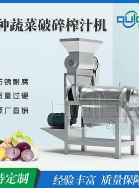 供应工业各种蔬菜榨汁机304不锈钢果蔬破碎榨汁生姜青菜猕猴桃取