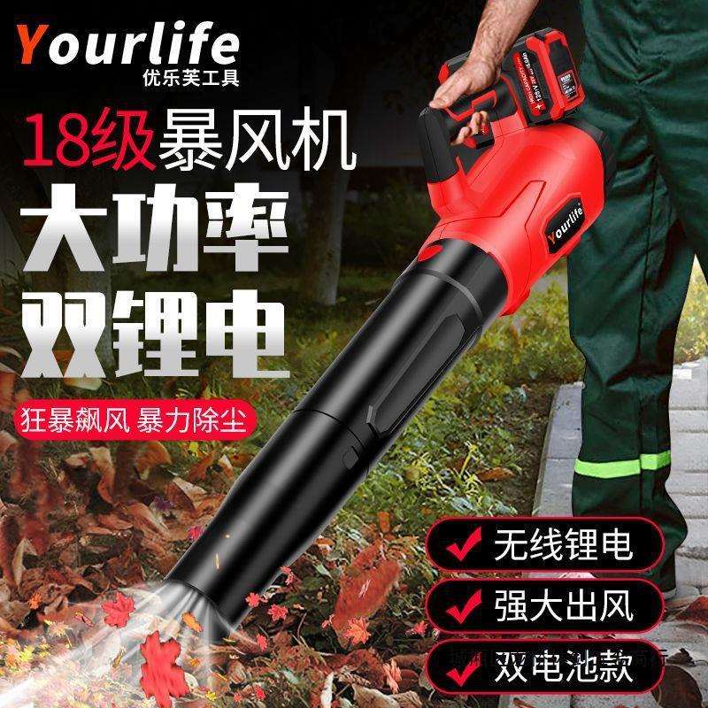 吹风机无刷进口锂电40V电动树叶大风力充电除尘清扫马路鼓风机