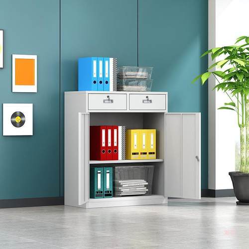 柜文件铁皮柜公室货号WML钢制储物柜资料柜办档案柜带锁五节证凭