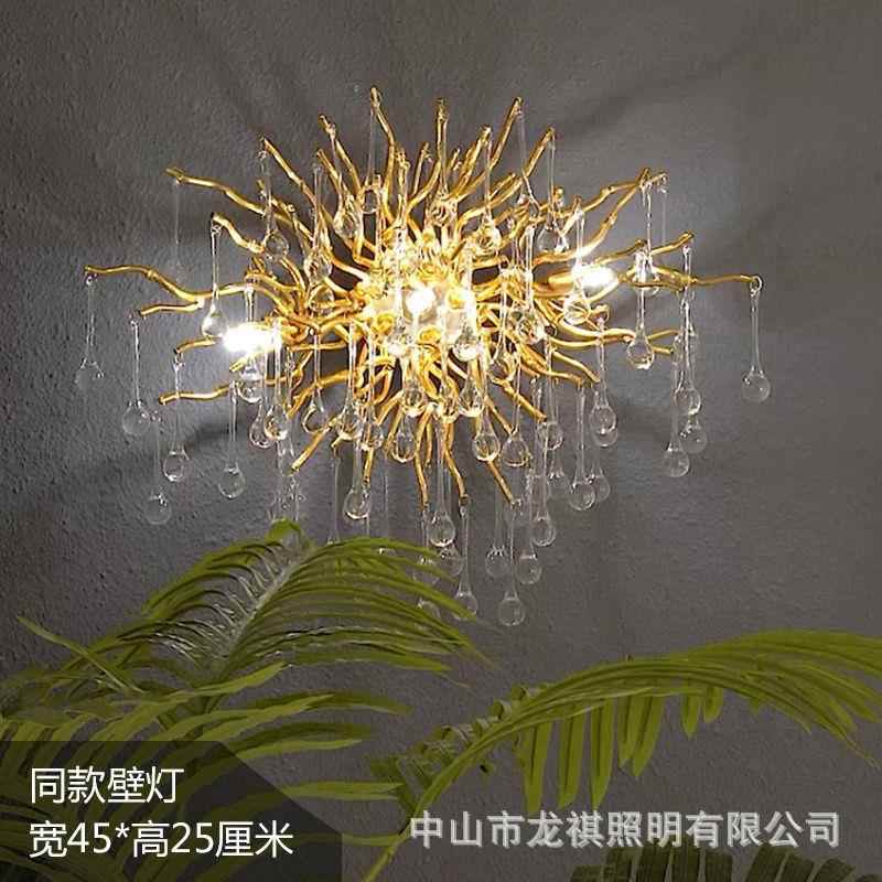 客厅灯灯水465晶灯大气轻奢奢房华温馨婚大厅别墅大顶灯具中吸山