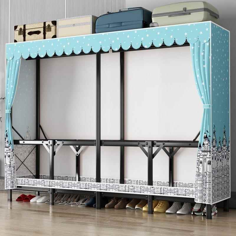 免衣安装折厚叠简见详情卧易布衣柜家用室出租房橱结实耐用收纳柜