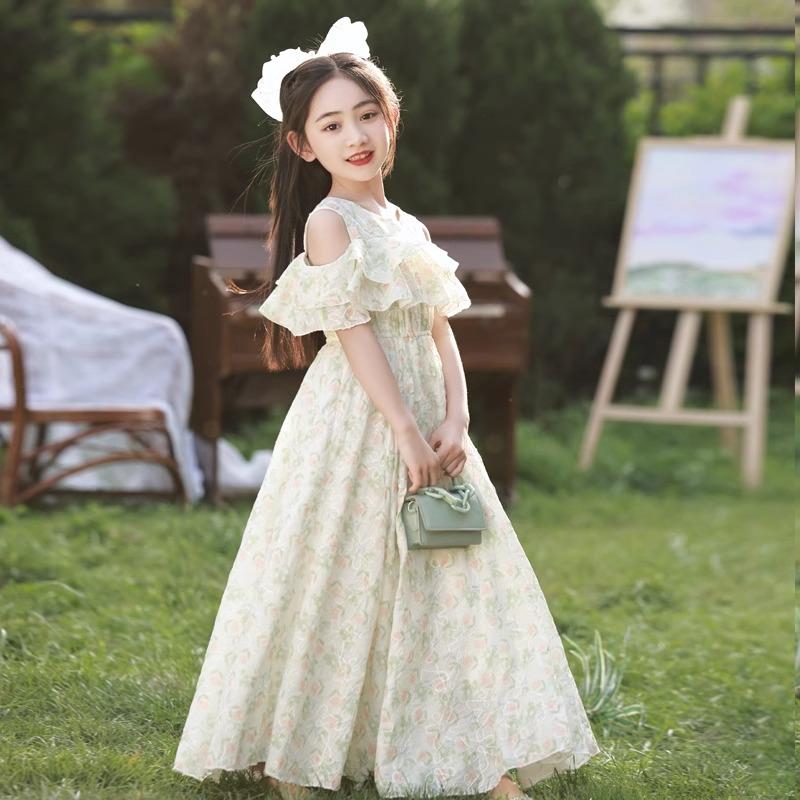 Collins Goose雄大鹅女童连衣裙夏季款儿童公主裙洋气小女孩裙子