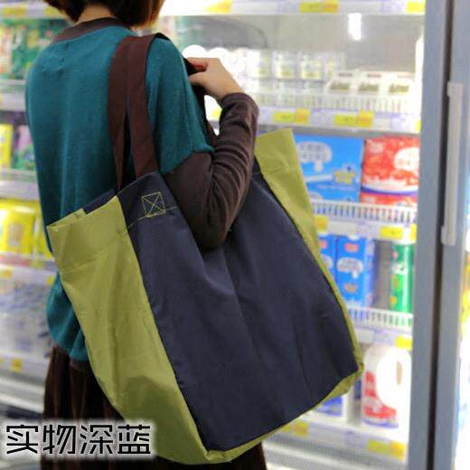 超大容量加厚收纳可折叠超市购物袋手提软购物包高强度环保袋买菜