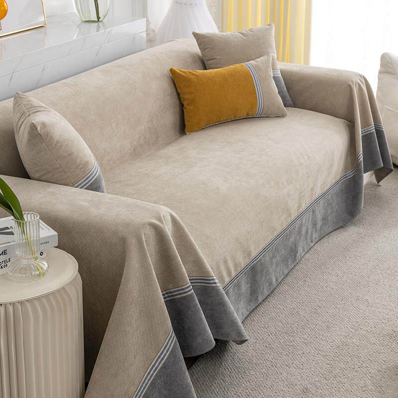 防猫抓防水沙发盖布四季通用防滑全包坐垫保护宠物隔尿沙发套罩巾