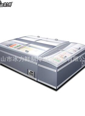 超市组合岛柜冰淇淋包子水饺馄饨卧式柜直冷无霜ZCD-E185S