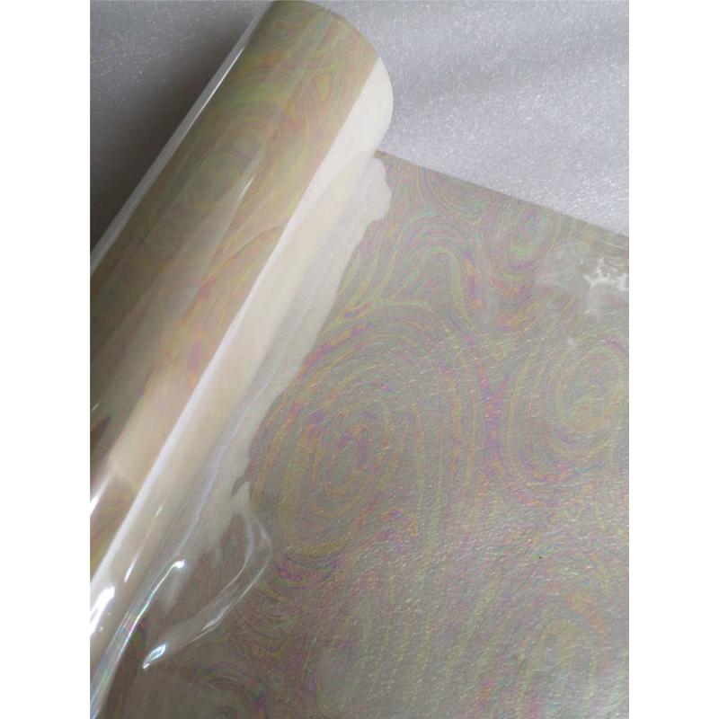 布料烫金纸透明幻彩转印纸 热转印花膜 耐高温 耐水洗 电化铝