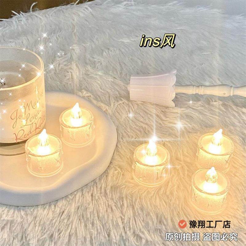 迷你蜡烛小夜灯高颜值led电子蜡烛灯表白浪漫烛光电子蜡烛led