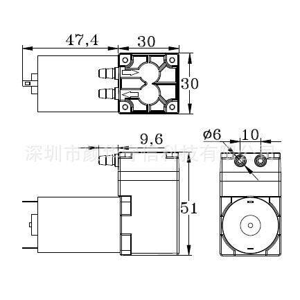 微型充气泵微型气泵微型打气泵DX312-7005-5000