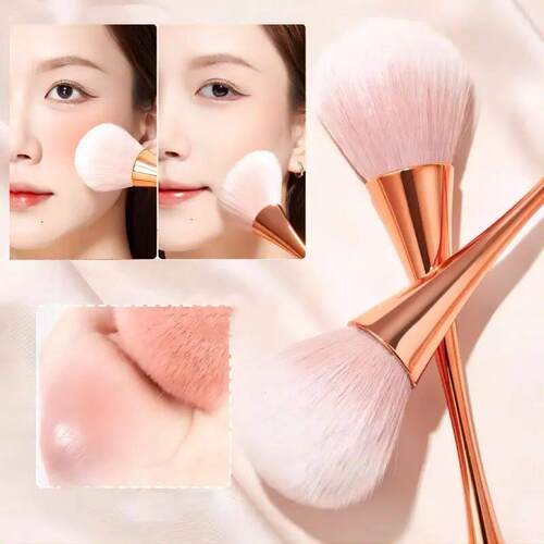 Rose Gold Powder Blush Brush Professional Make Up Brush Larg