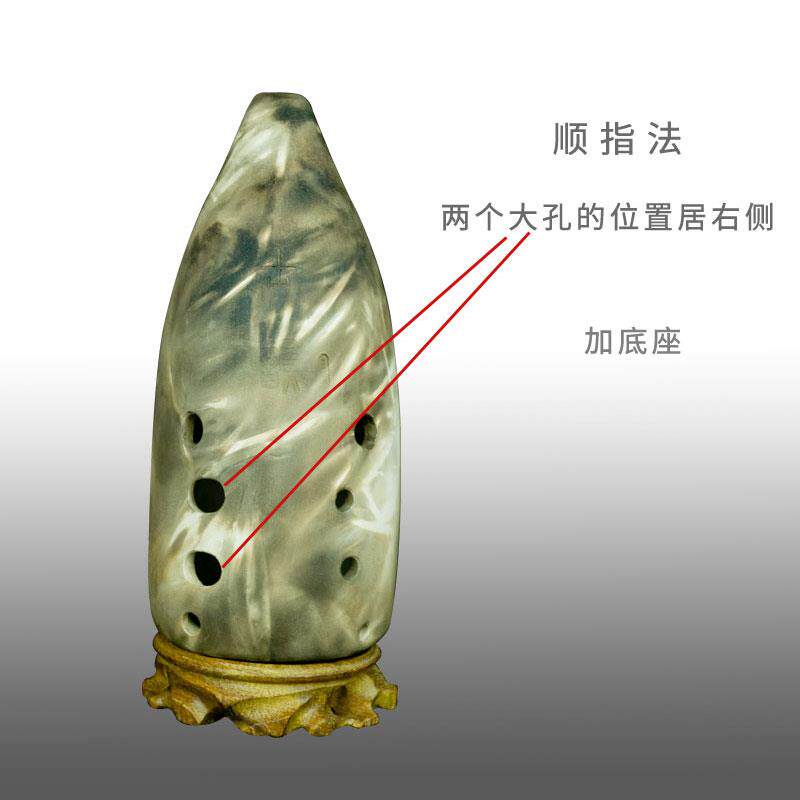 新款满满口埙十孔大C三调初学入门专郧业演10孔满口埙陶笛埙损乐