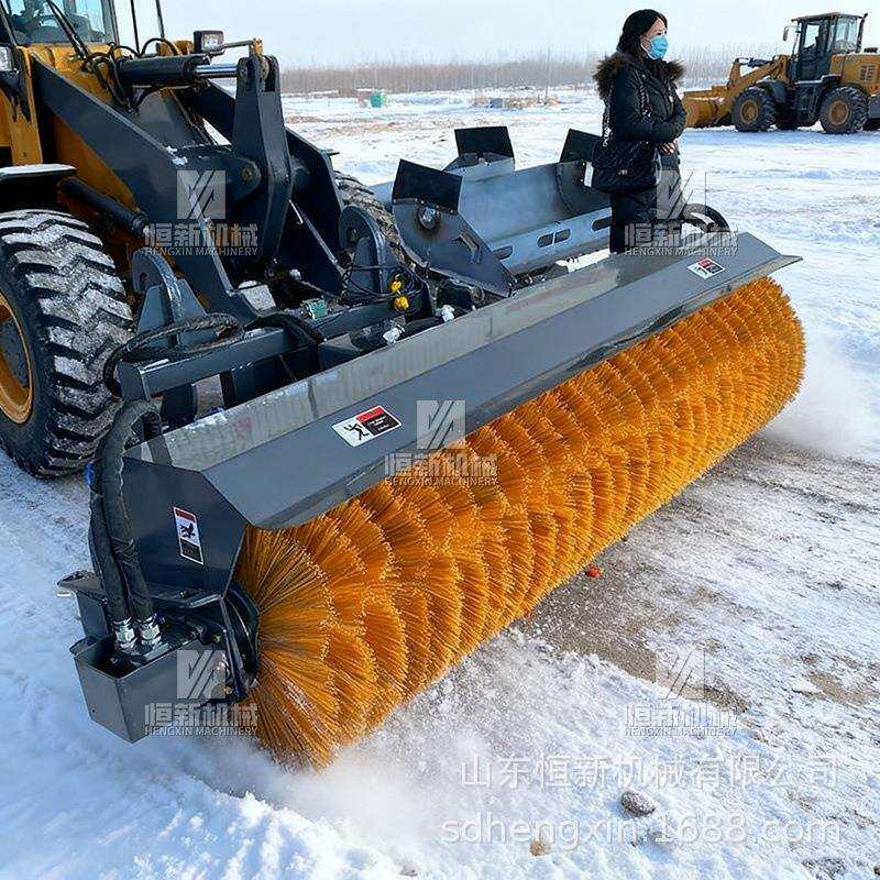 大型装载式扫雪机扫路车清雪滚刷雪滚市政除雪抛雪设备扫雪刷子