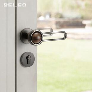 胡桃木门锁卧室室磁静音房门F12 6040锁家用复吸古通用分锁木体门