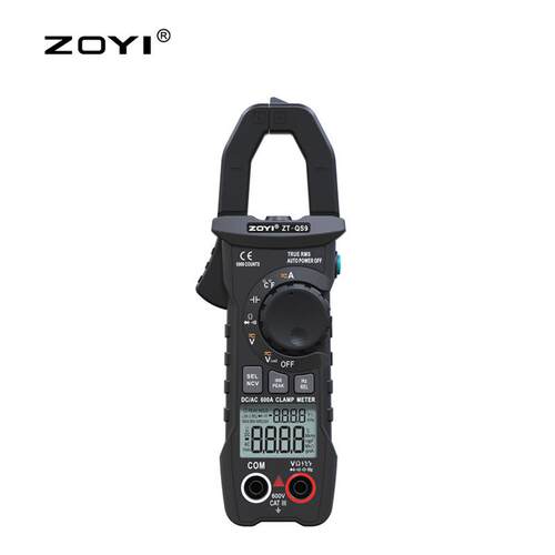 ZOYI交直流钳形表ZT-QS9自动量程可测电压电阻通断温度智能防烧