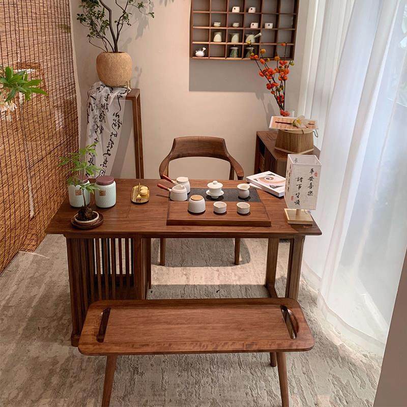 新中式阳台茶桌2025新款高端小型家用茶台套装实木胡桃木泡茶桌,住宅家具,家用茶台/茶桌,淘宝优惠券,粉丝福利购,淘宝优惠卷